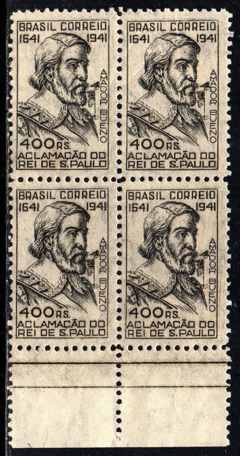 Brasil C 0169 Amador Bueno Rei de São Paulo Quadra 1941 NNN (a)