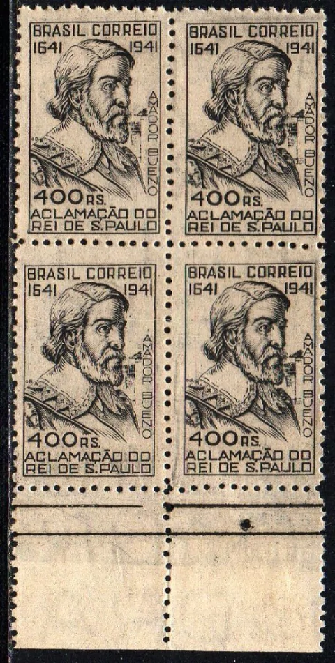 Brasil C 0169 Amador Bueno Rei de São Paulo Quadra 1941 NNN (b)