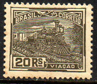 Brasil 174 A Vovó Trem Sem Filigrana Papel Couchê NN (a)