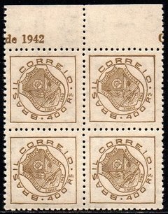 Brasil C 0177 A Congresso Eucarístico Filigrana Q Menor Quadra 1942 NNN (c)