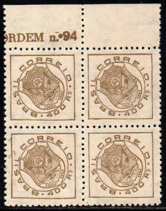 Brasil C 0177 A Congresso Eucarístico Filigrana Q Menor Quadra 1942 NNN (d)