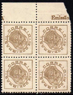 Brasil C 0177 A Congresso Eucarístico Filigrana Q Menor Quadra 1942 NNN (t)
