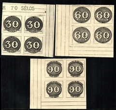 Brasil C 0180/82 Centenário dos Olhos de Boi Quadras 1943 NNN (b)