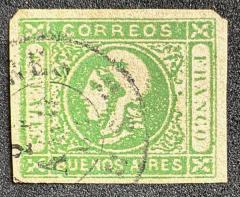 Argentina - Buenos Ayres 1859 - 4 Reales - Yvt# 9 - Usado - 150€
