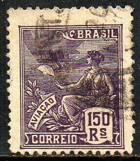 Brasil 182Ca Vovó Aviação Variedade S de Brasil Enfeitado U (b)