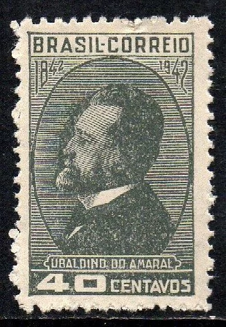 Brasil C 0183 A Ubaldino do Amaral Variedade Filigrana Q Menor 1943 NNN