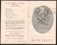 18467 Argentina Edital Dia Do Exército Soldado 1968 - comprar online