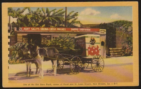 18567 Eua Cartão Postal Antigo Comida Típica De Escravos