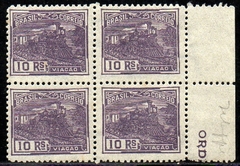 Brasil 189 Vovo Trem Locomotiva Papel Fino Lustroso Quadra N (ai)