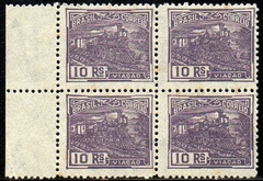 Brasil 189 Vovo Trem Locomotiva Papel Fino Lustroso Quadra N (an)