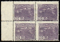 Brasil 189 Vovo Trem Locomotiva Papel Fino Lustroso Quadra N (ao)