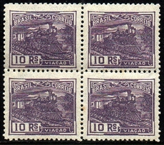 Brasil 189 Vovo Trem Locomotiva Papel Fino Lustroso Quadra N (q)