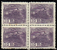 Brasil 189 Vovo Trem Locomotiva Papel Fino Lustroso Quadra N (w)