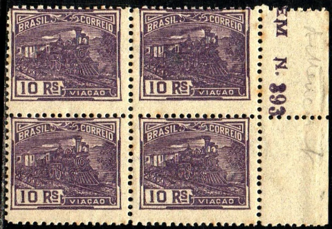 Brasil 189 Vovo Trem Locomotiva Papel Cebolinha Quadra NN (f)