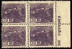 Brasil 189 Vovo Trem Locomotiva Papel Fino Lustroso Quadra NN (g)