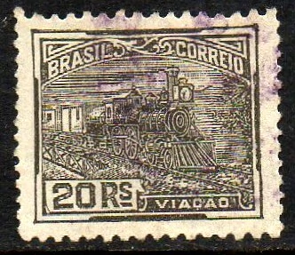 Brasil 190 Vovo Trem Locomotiva Filigrana Vertical U (a)