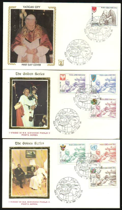 19195 Vaticano FDC Aéreos 66/72 João Paulo II