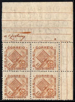 Brasil C 0193 Câmara do Comércio do Rio Grande RS quadra 1944 NNN (j)