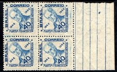 Brasil C 0194 F Martim Francisco Politico Quadra Papel Fino 1945 NNN (d)