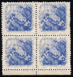 Brasil C 0195 F Pacificação Do Rio Grande Do Sul Papel Fino Quadra 1945 NNN (n)