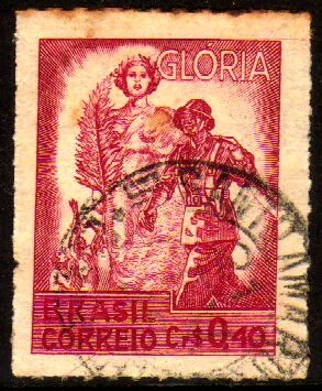 Brasil C 0199A Vitória Papel Tramado Opaco 1945 U (a)