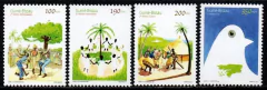 20085 Guine-Bissau 667R / U + Bloco 82D Chegada do Novo Milênio NNN