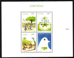 20085 Guine-Bissau 667R / U + Bloco 82D Chegada do Novo Milênio NNN - comprar online