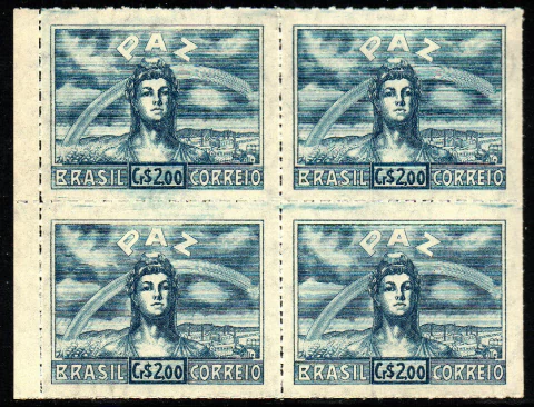Brasil C 0201 Vitória Paz Quadra 1945 NNN (b)