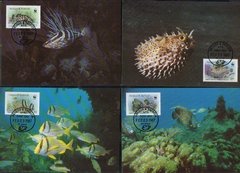 20108 Antigua Barbuda Maximo Postal 194/98 WWF Peixes 1987 U