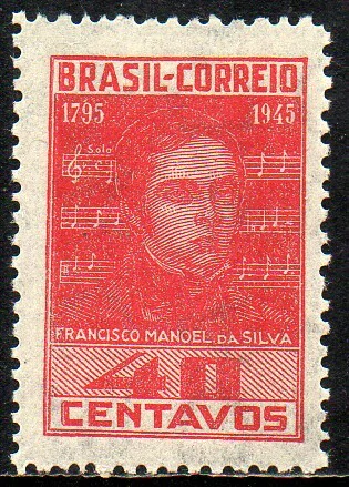 Brasil C 0203 Francisco Manuel Hino Nacional 1945 NNN