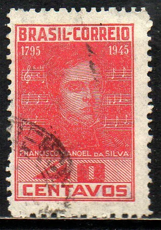 Brasil C 0203 Francisco Manuel Hino Nacional 1945 U