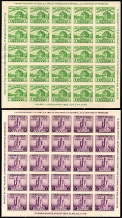 20331 Estados Unidos Blocos 02/03 Exposição de Chicago N