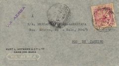 17080 Brasil Envelope Via Area Selo A-51 Franquia Isolada