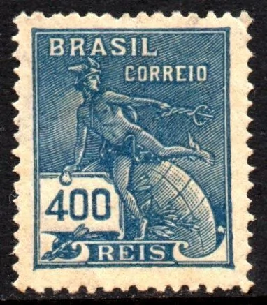 Brasil 223 Vovó Mercúrio Filigrana F Casa Estrelas NN (a)