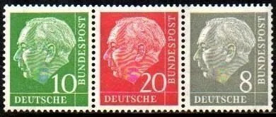 09905 Alemanha Ocidental W22 Thedore Heuss NNN / NN