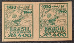 Comemorativo (C-157) Prova em par no papel jornal. 