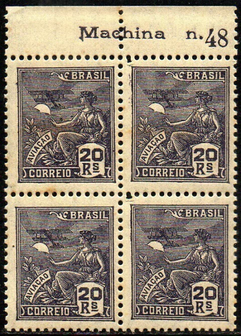 Brasil 262 Vovó Aviação Quadra NN (a)