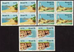 Brasil C 0916/18 Propaganda Turística Quadra 1975 NNN
