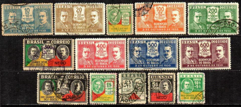 Brasil 0027/40 Revolução de Outubro Getúlio e João Pessoa 1931 N / U (a)