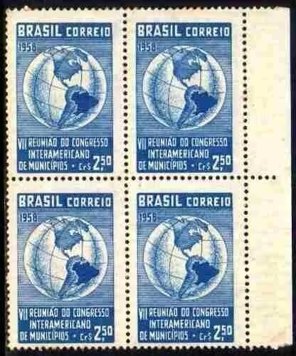 Brasil 426 Y Marmorizado Congresso De Munic¡pios Quadra Nnn