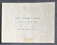 Suíça 1951 - Exposição Filatélica - Bloco Novo com Carimbo Comemorativo - comprar online