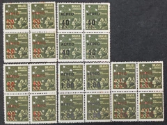 Aéreos - Série completa em quadras (A-52/56) - Novos - 228 Ufs