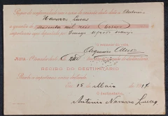 Vale Postal Nacional (Mod. 3 VP) circulado da Agência de Alagoinhas para Bahia, em 1914 - Valor: 60$ - comprar online