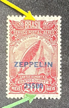 Zeppelin 10 - 2$500/200 - NNN e 2 variedades de chapa: contorno torto na parte superior e moldura in