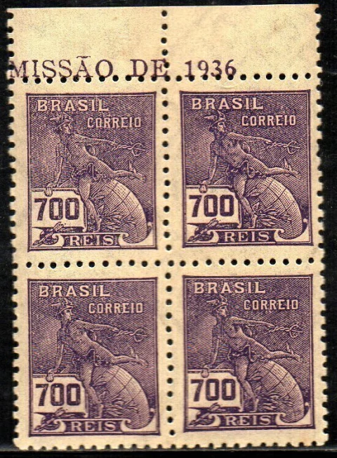 Brasil 288A Vovó Mercúrio Quadra NN (f)