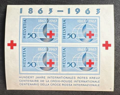 Suíça 1963 - Cruz Vermelha - Bloco Novo