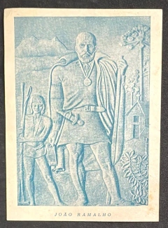 Folhinha Filatélia de emissão privada da Sociedade Filatélica de Sato André - 1953.