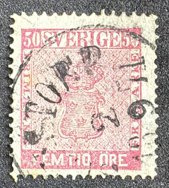 Suécia 1858/70 - Yvt:11 - 125 Euros.