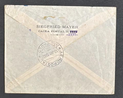1930 - Envelope aéreo Via Aeropostale, circulado para Alemanhã, com carimbo Correio Aereo Linhas C.G - comprar online
