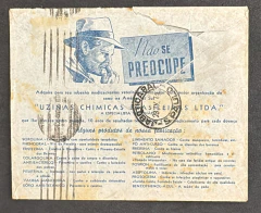 Envelope de propaganda - Uzinas Chimicas Brasileiras Com carimbo Jaboticabal - comprar online